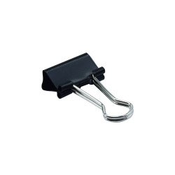 Binderkapocs 15mm, 12 db/doboz, Fornax fekete Irodatechnika, kellékei Fornax
