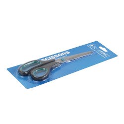 Olló 21cm, műanyag fekete-zöld nyél Bluering® Irodatechnika, kellékei Bluering
