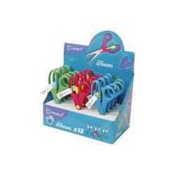 Olló 13cm, iskolai a fogón nyitás rásegítővel, Connect, Irodatechnika, kellékei Connect