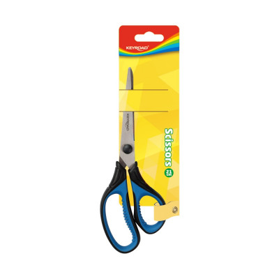 Olló 21 cm hegyes fejű Keyroad 3D vegyes színek Olló 21 cm hegyes fejű Keyroad 3D vegyes színek