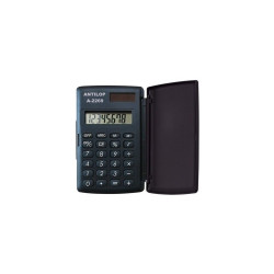 Zsebszámológép 8 digit fedeles napelemes gumírozott gombokkal Antilop A-2269 Irodatechnika, kellékei Antilop