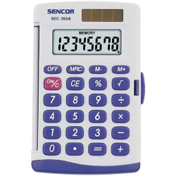Zsebszámológép 8 digit kijelző Sencor SEC263/8 szürke Irodatechnika, kellékei Sencor
