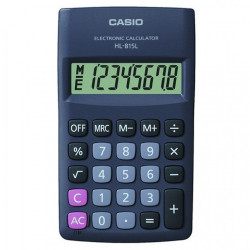 Zsebszámológép 8 digit Casio HL 815 l bk fekete Irodatechnika, kellékei Casio