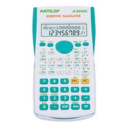 Számológép tudományos 240 funkciós türkiz kék Antilop A-8200C Irodatechnika, kellékei Antilop
