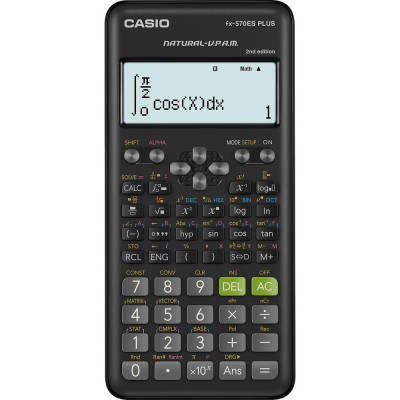 Számológép tudományos 417 funkciós Casio FX 570 ES PLUS 2E fekete Számológép tudományos 417 funkciós Casio FX 570 ES PLUS 2E fekete