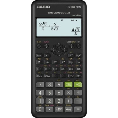 Számológép tudományos 252 funkciós Casio FX 82 ES PLUS 2 fekete Számológép tudományos 252 funkciós Casio FX 82 ES PLUS 2 fekete