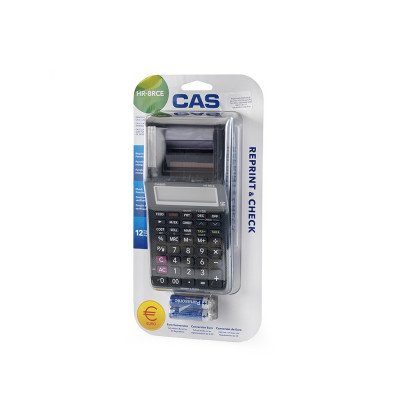 Számológép szalagos 12 digit, LCD kijelzős Casio HR 8 RCE fekete Számológép szalagos 12 digit, LCD kijelzős Casio HR 8 RCE fekete