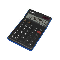 Számológép asztali 14 digit Sharp EL-145T-BL kék Irodatechnika, kellékei Sharp