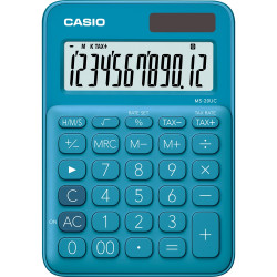 Számológép asztali 12 digit nagy kijelző Casio MS 20 UC kék Irodatechnika, kellékei Casio