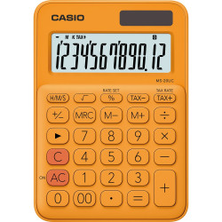 Számológép asztali 12 digit nagy kijelző Casio MS 20 UC narancssárga Irodatechnika, kellékei Casio