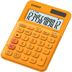 Számológép asztali 12 digit nagy kijelző Casio MS 20 UC narancssárga Irodatechnika, kellékei Casio