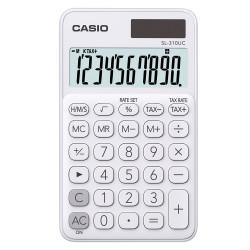 Zsebszámológép 10 digit Casio SL 310 fehér Irodatechnika, kellékei Casio