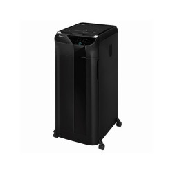Iratmegsemmisítő, 600lap, mikrokonfetti vágás 2x12mm, Fellowes® AutoMax 600M, fekete