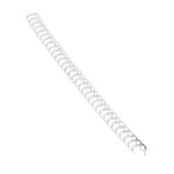 Fém spirál 3:1, 12mm, 81-100lap, Fellowes® 100 db/doboz, fehér Irodatechnika, kellékei Fellowes