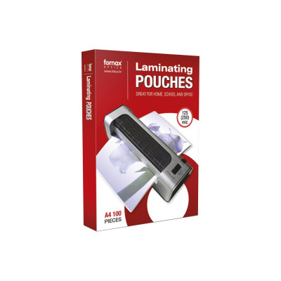 Lamináló fólia A4, 125 micron 100 db/doboz, Fornax Lamináló fólia A4, 125 micron 100 db/doboz, Fornax
