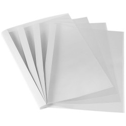 Hőkötő borító, A4, 8mm, 61-80lap, Fellowes® Standard, 100 db/csomag, fehér Irodatechnika, kellékei Fellowes