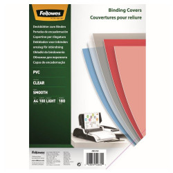 Előlap, A4, 180 mikron, 100 db/csomag, Fellowes® víztiszta Irodatechnika, kellékei Fellowes