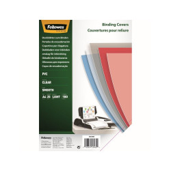 Előlap, A4, 180 mikron, 25 db/csomag, Fellowes® víztiszta Irodatechnika, kellékei Fellowes