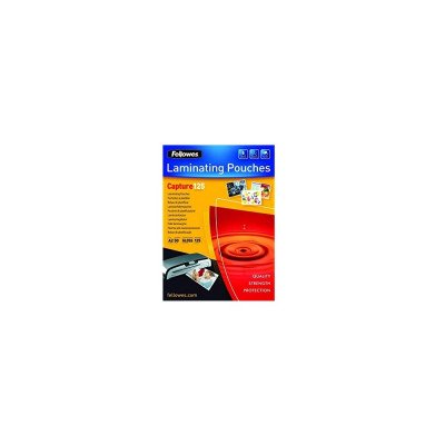 Lamináló fólia, A2, 125 mikron, fényes, 50 db/doboz, Fellowes® Lamináló fólia, A2, 125 mikron, fényes, 50 db/doboz, Fellowes®
