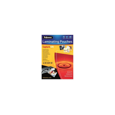 Lamináló fólia, A3, 125 mikron, fényes, 100 db/doboz, Fellowes® Lamináló fólia, A3, 125 mikron, fényes, 100 db/doboz, Fellowes®