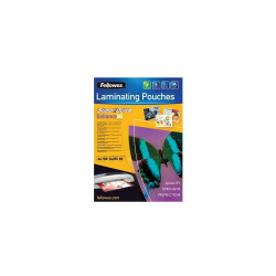Lamináló fólia, A4, 80 mikron, fényes, 100 db/doboz, SuperQuick Fellowes® Irodatechnika, kellékei Fellowes