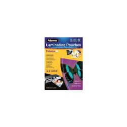 Lamináló fólia, A4, 80 micron, fényes, 25 db/doboz, Fellowes® Irodatechnika, kellékei Fellowes