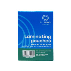 Lamináló fólia 65x95mm, 100 micron 100 db/doboz, Bluering® Irodatechnika, kellékei Bluering