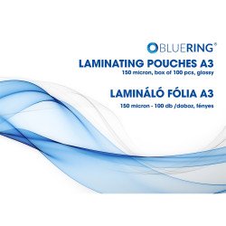 Lamináló fólia A3, 150 micron 100 db/doboz, Bluering® Irodatechnika, kellékei Bluering