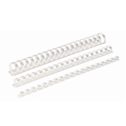 Spirál műanyag, 8mm, 21-40lap, 100 db/doboz, Fellowes® fehér Irodatechnika, kellékei Fellowes