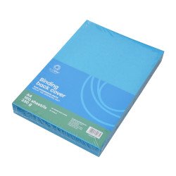 Hátlap, A4, 230 g. bőrhatású 100 db/csomag, kék Bluering® Irodatechnika, kellékei Bluering
