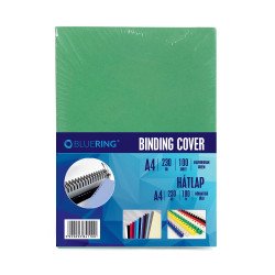 Hátlap, A4, 230 g. bőrhatású 100 db/csomag, Bluering® zöld Irodatechnika, kellékei Bluering