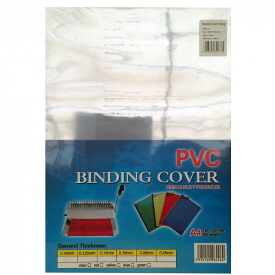 Előlap, A4, 150 micron 100 db/csomag, Bluering® víztiszta