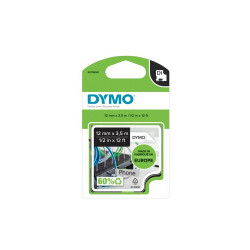 Feliratozógép szalag Dymo D1 flexibilis ID S0718040/16957 12mmx3,5m, fekete/fehér Irodatechnika, kellékei Dymo