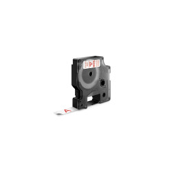 Feliratozógép szalag Dymo Letratag Dymo D1 S0720550/45015 12mmx7m, ORIGINAL, piros/fehér Irodatechnika, kellékei Dymo