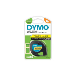 Feliratozógép szalag Dymo Letratag S0721620/59423 12mmx4m, ORIGINAL sárga Irodatechnika, kellékei Dymo