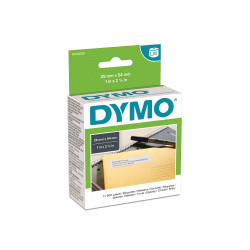 Etikett Dymo LW nyomtatóhoz 25x54mm 500 db etikett/doboz Original fehér Irodatechnika, kellékei Dymo