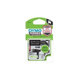 Feliratozógép szalag tartós Dymo D1 1978365 12mmx3m, ORIGINAL, fehér/fekete Irodatechnika, kellékei Dymo