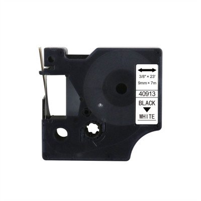 Feliratozógép szalag kompatibilis Dymo S0720680/40913 9mmx7m ECO fekete/fehér Feliratozógép szalag kompatibilis Dymo S0720680/40913 9mmx7m ECO fekete/fehér