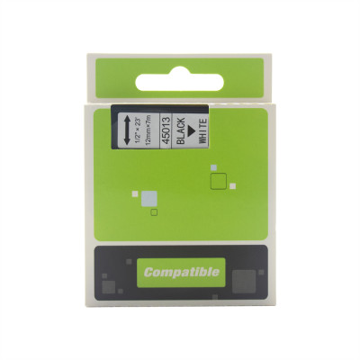 Feliratozógép szalag kompatibilis Dymo D1 S0720530/45013 12mmx7m ECO fekete/fehér