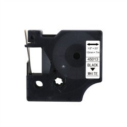 Feliratozógép szalag kompatibilis Dymo S0720530/45013 12mmx7m ECO fekete/fehér Irodatechnika, kellékei Eco