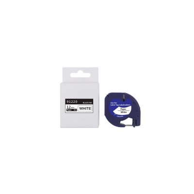 Feliratozógép szalag kompatibilis Dymo S0721510/59421 12mmx4m ECO fekete/fehér Feliratozógép szalag kompatibilis Dymo S0721510/59421 12mmx4m ECO fekete/fehér
