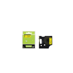 Feliratozógép szalag kompatibilis Dymo S0720730/40918 9mmx7m ECO fekete/sárga Irodatechnika, kellékei Eco