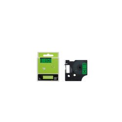 Feliratozógép szalag kompatibilis Dymo S0720740/40919 9mmx7m ECO fekete/zöld Irodatechnika, kellékei Eco