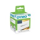 Etikett Dymo LW nyomtatóhoz 28x89mm, 130 db etikett/doboz, Original, fehér