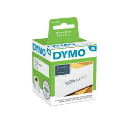 Etikett Dymo LW nyomtatóhoz 28x89mm, 130 db etikett/doboz, Original, fehér Irodatechnika, kellékei Dymo