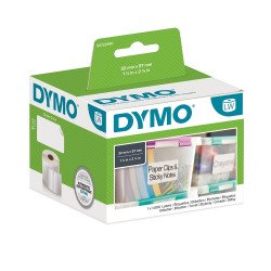 Etikett Dymo LW nyomtatóhoz eltávolítható 32x57mm, 1000 db etikett/doboz, Original, fehér Irodatechnika, kellékei Dymo