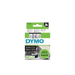 Feliratozógép szalag Dymo D1 S0720680/40913 9mmx7m, ORIGINAL, fekete/fehér Irodatechnika, kellékei Dymo