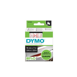 Feliratozógép szalag Dymo D1 S0720850/45805 24mmx7m, ORIGINAL, fehér/fekete Irodatechnika, kellékei Dymo