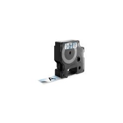 Feliratozógép szalag Dymo D1 S0720820/45800 19mmx7m, ORIGINAL, fekete/víztiszta Irodatechnika, kellékei Dymo