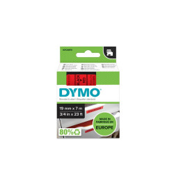 Feliratozógép szalag Dymo D1 S0720870/45807 19mmx7m, ORIGINAL, fekete/piros Irodatechnika, kellékei Dymo